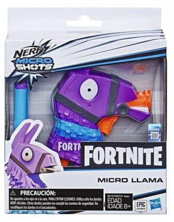 NERF FORTNITE Пистолет MICROSHOTS LLAMA с 2 стрели E6747