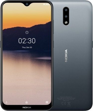 Smartphone, NOKIA 2.3 TA-1206, Dual Sim, 6.2'', Arm Quad (2.0G), 2GB RAM, 32GB Storage, Android 9, Charcoal(719901092491)