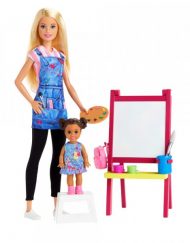 BARBIE YOU CAN BE Кукла Барби учител с EVI ученичка GJM29