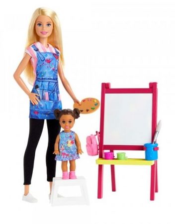 BARBIE YOU CAN BE Кукла Барби учител с EVI ученичка GJM29