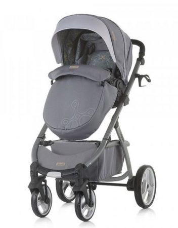 CHIPOLINO Комбинирана количка 2в1 UP&DOWN СИВ ГРАНИТ KKUPD0191GG