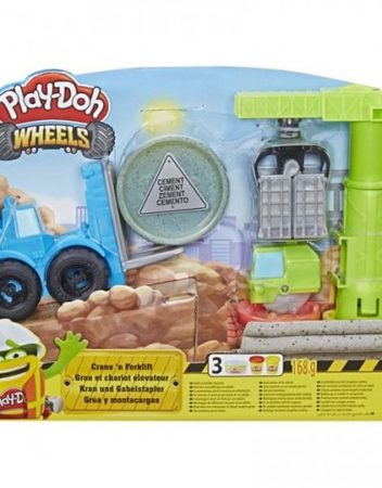 PLAY-DOH Игрален комплект "WHEELS" Кран и мотокар E5400