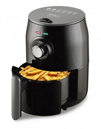 Фритюрник с горещ въздух Air Fryer Royalty line AF 1000, 1000W, 1.8 литра, Таймер 30 минути, Черен