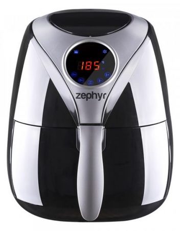 Фритюрник с горещ въздух Air Fryer ZEPHYR ZP 1980 AH, 1600W, 3.2 литра, Дигитален, Таймер, Черен