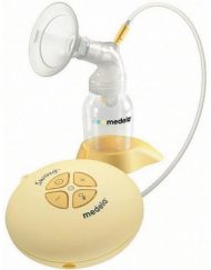 MEDELA Единична двуфазна единична електрическа помпа за кърма Swing + шише и биберон Calma 030.0028