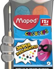 Арго Maped Color'Peps Водни боички 12 цвята с четка 9811520