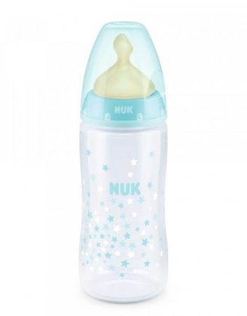 NUK FIRST CHOICE PP Шише с каучуков биберон 300 мл. Termo control MIX 10741927