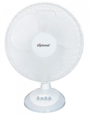 Вентилатор DIPLOMAT FDWH 1213 KN, 30 cm, 40 W, Бял