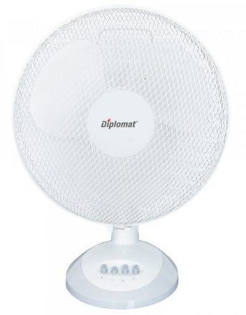 Вентилатор DIPLOMAT FDWH 1213 KN, 30 cm, 40 W, Бял