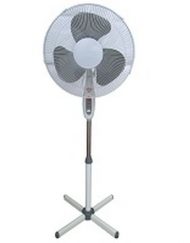 Вентилатор на стойка MUHLER FM-2002, 40 cm, 45 W, 3 скорости, Бял/Сив