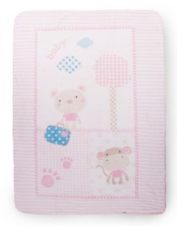 KIKKABOO Много меко зимно одеяло 110/140 см. BIG FANTASIA PINK 31103020062