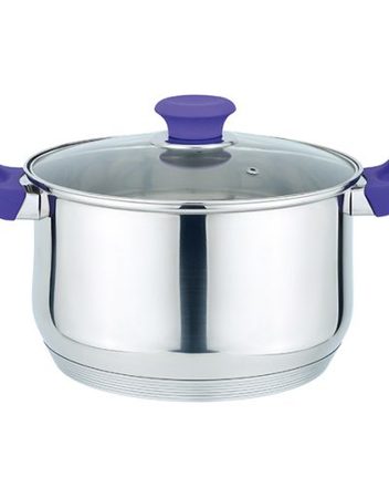 Тенджера MUHLER MR-4676, 26х14 cm, 7 l, лилав