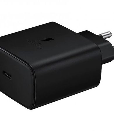 USB Charger, Samsung Super Fast Travel Charger, 45W, USB-C, Black (EP-TA845XBEGWW)