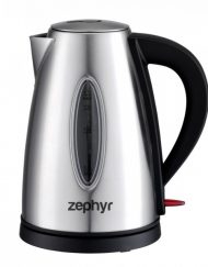 Електрическа кана ZEPHYR ZP 1230 SB, 1.7 л, 2200W, Стоманен корпус, Сребрист