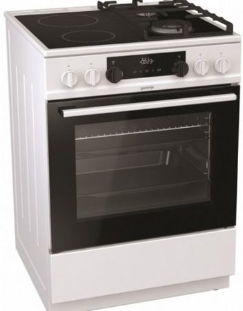 Готварски печки, Gorenje KC6355WT, Енергиен клас: А, 2 електрически + 2 газови