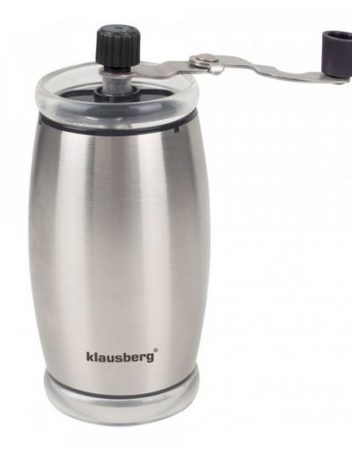 Механична мелничка за кафе Klausberg KB 7249, Регулиране на големина, Инокс