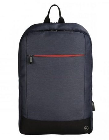 Backpack, HAMA Manchester 15.6'', с изведен USB порт, Син (101826)