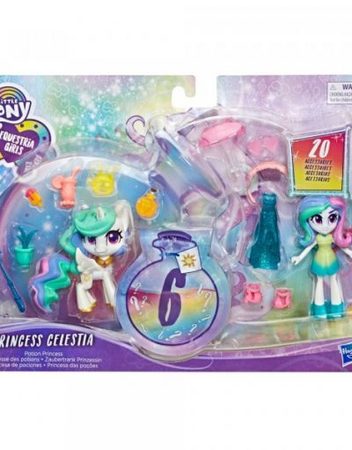 MY LITTLE PONY EQ GIRLS Принцеса CELESTIA пони и кукла с модни аксесоари E9187