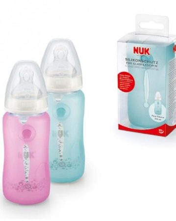 NUK Kалъф за стъклено шише 240мл. РОЗОВ 10.256.327
