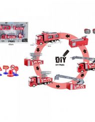OCIE DIY City Truck Пожарна 1:48 със сменящи се ремаркета, пътни знаци OTB0576644