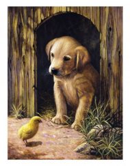 Royal Комплект за рисуване Junior с акрилни бои Кученце и пиле PJS50