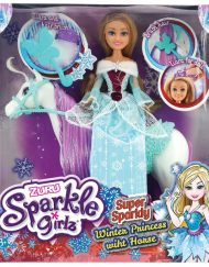 Sparkle Girlz Кукла Зимна Принцеса Super Sparkly с Кон 10058