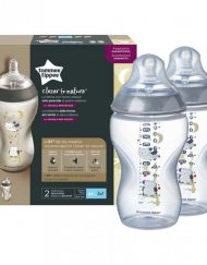 TOMMEE TIPPEE Шише за хранене с декорация 340 мл. EASI VENT МОМЧЕ/БУХАЛ TT.0038