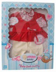 WARM BABY Дрешка за кукла с червена блуза ZY000397/HBJ-5