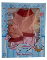 WARM BABY Дрешка за кукла зимна розова с шапка ZY235102/SBJ-W