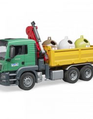 BRUDER Камион с кран и 3 контейнера за рециклиране MAN TGS 03753