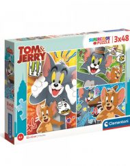 CLEMENTONI 3x48ч. Пъзел Tom and Jerry 25265