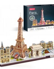 Cubic Fun Пъзел 3D City Line Paris 115ч. с LED светлини L525h
