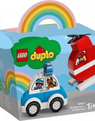 LEGO DUPLO  Пожарникарски хеликоптер и полицейска кола 10957