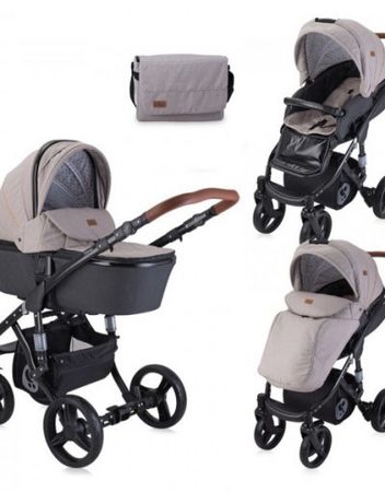 LORELLI PREMIUM Комбинирана количка 2в1 RIMINI STRING&BLACK 1002105/2063
