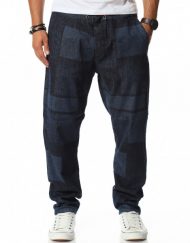 Памучен панталон с кариран десен