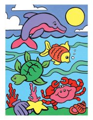 Royal Комплект за рисуване с акрилни бои Морски животни MFP6