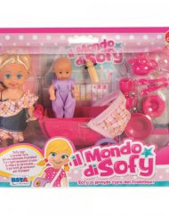 RSTOYS IL MONDO DI SOFY  Мини кукла с бебе,количка и аксесоари 11084
