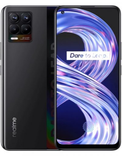 Smartphone, REALME 8, DualSIM, 6.4'', Arm Octa (2.0G), 4GB RAM, 64GB Storage, Android 11, Black (RMX3085)