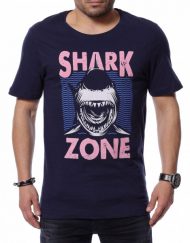 Тениска с надпис Shark Zone