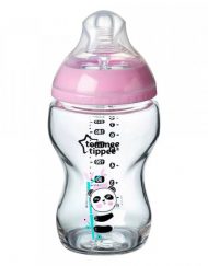 TOMMEE TIPPEE Шише за хранене стъкло 250 мл. EASI VENT МОМИЧЕ TT.0200
