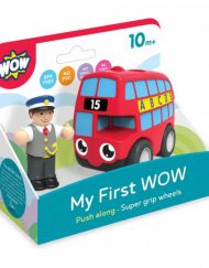 WOW Бебешка играчка Червен автобус WOW10412