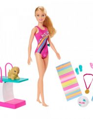 BARBIE ADVENTURES Комплект кукла плувкиня GHK23