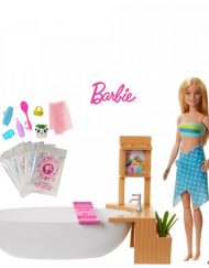 BARBIE WELLNESS Комплект за игра с кукла Барби в банята GJN32