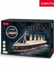 Cubic Fun Пъзел 3D Кораб Titanic 266ч. LED inside L521h