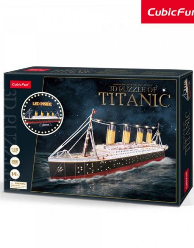 Cubic Fun Пъзел 3D Кораб Titanic 266ч. LED inside L521h