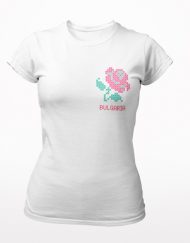 Дамска тениска с етно мотиви - Българска роза