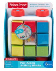 FISHER PRICE Кубчета с количка за дърпане GJW10