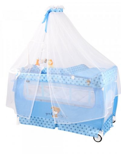 LORELLI CLASSIC Кошара на 2 нива SLEEP'N'DREAM ROCKER BLUE DOG 1008034/2077