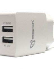 USB Charger, SBOX HC-21, Зарядно устройство, USB, 220V към 2x 5V