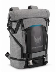 Backpack, Acer Predator Rolltop 15.6'', Gray n Teal Blue (NP.BAG1A.290)